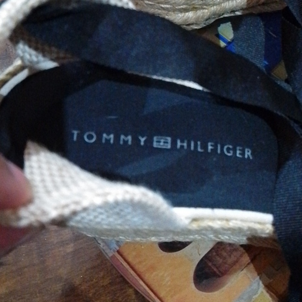 D4 💐Tommy Hilfiger 10 espadrille lace up sandals - Picture 4 of 12